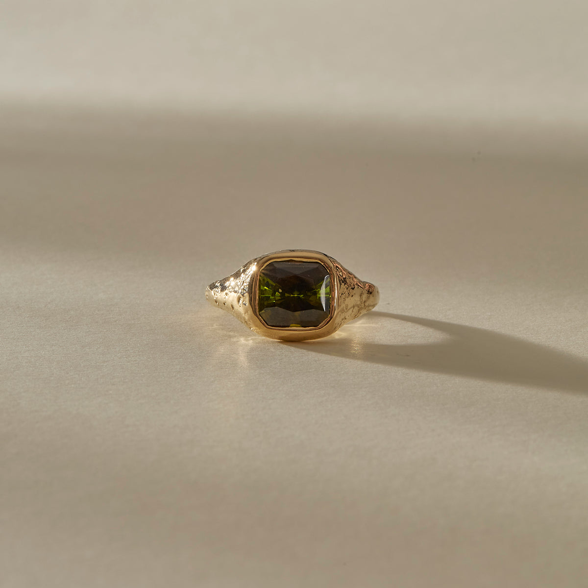 Green Tourmaline Signet IV