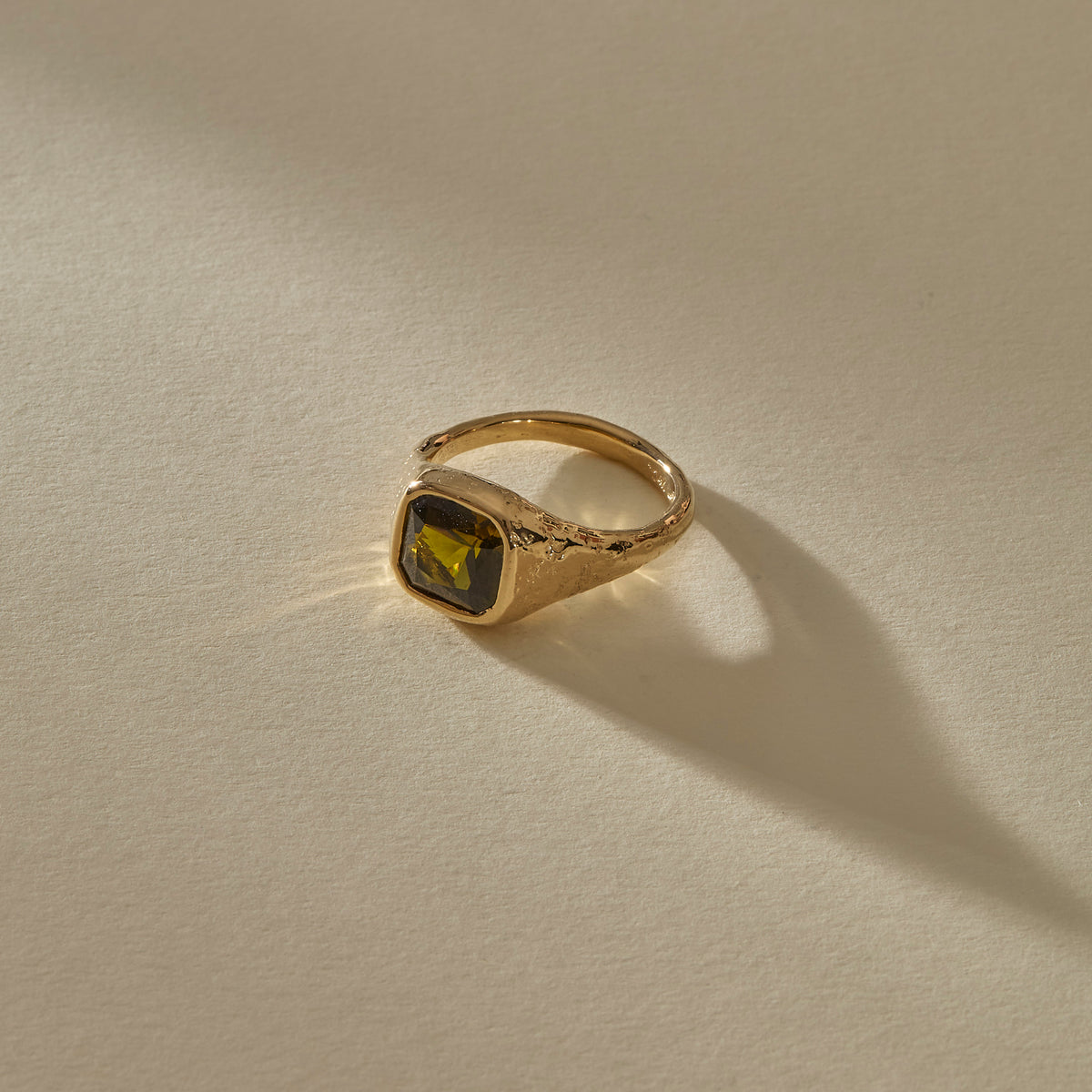 Green Tourmaline Signet IV