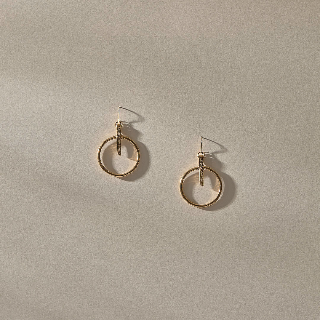 Henge Earrings | Gold