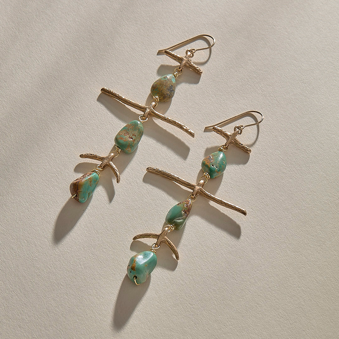 Petra Earrings l Bronze