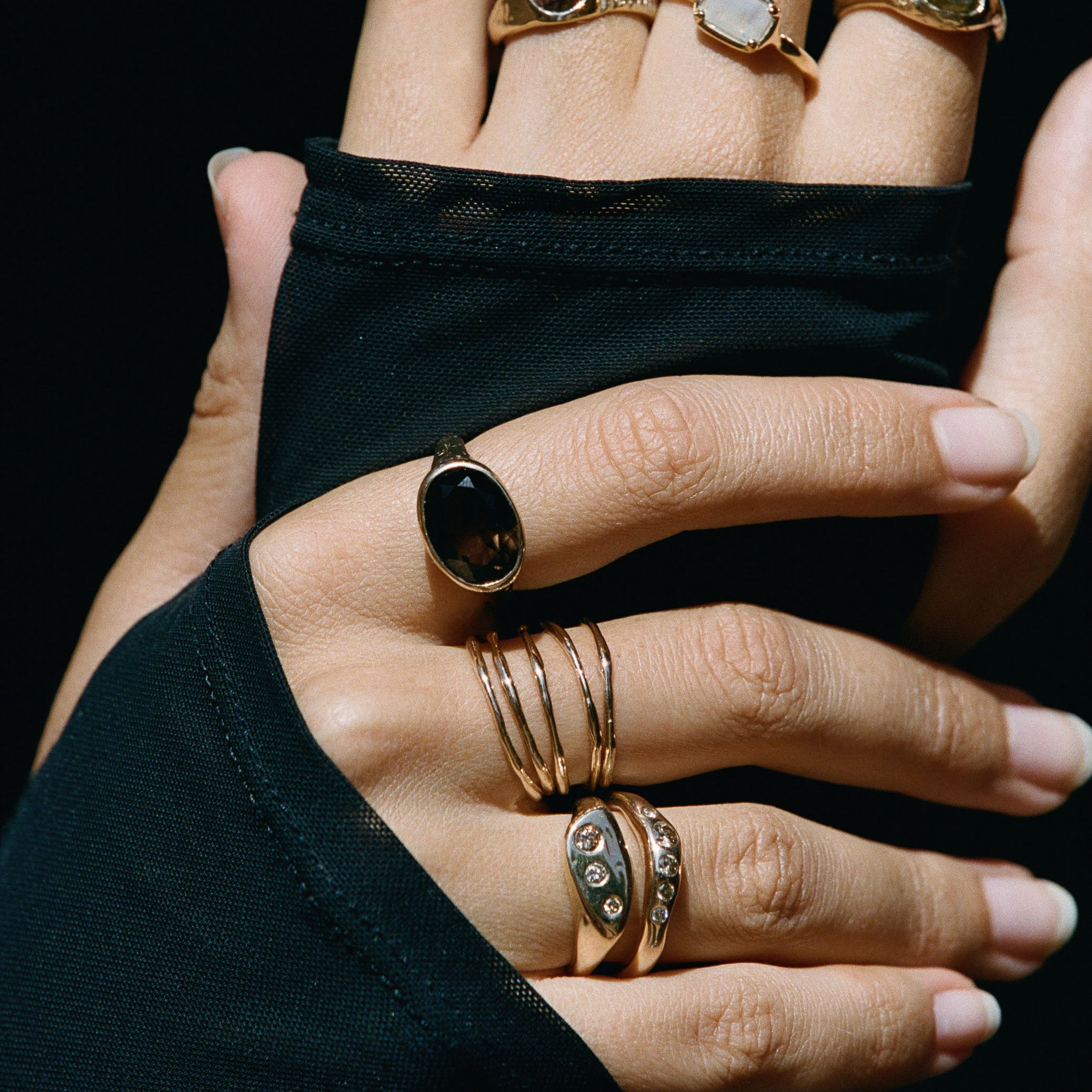 Nova Stacking Rings | Gold