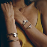 Sunkeeper + Pyramids Cuff Set | Bronze