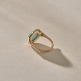 Elysian Larimar Ring | Gold