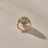 Elysian Larimar Ring | Gold