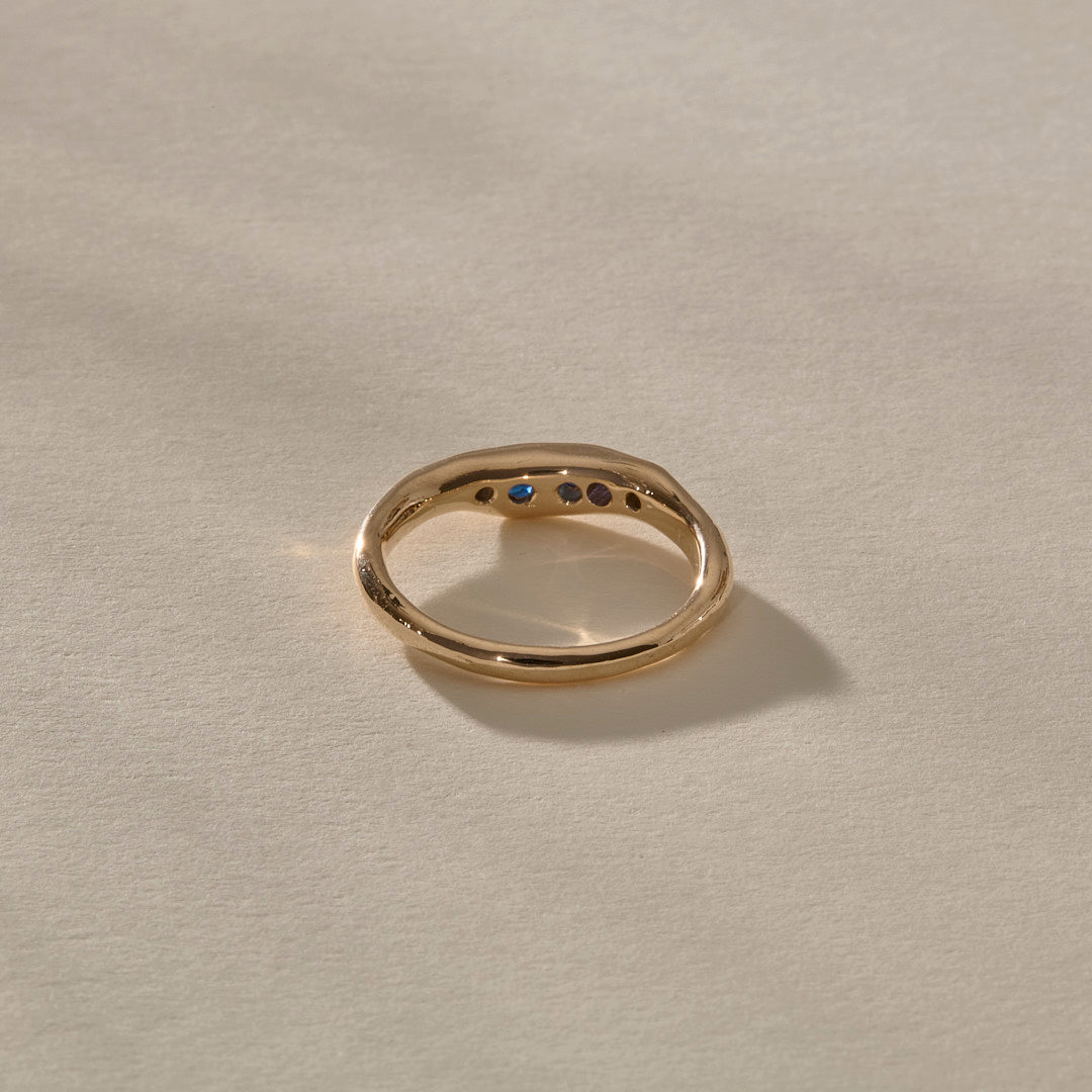 Eros Sapphire Band | Gold