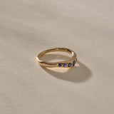 Eros Sapphire Band | Gold