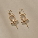 Ankh Earrings | Gold