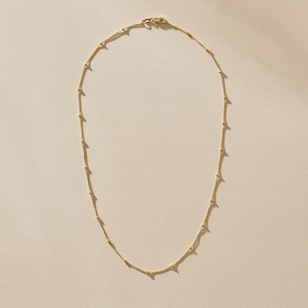Eros Satellite Chain Necklace | Gold