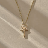 Gold Ankh Necklace by Catori Life