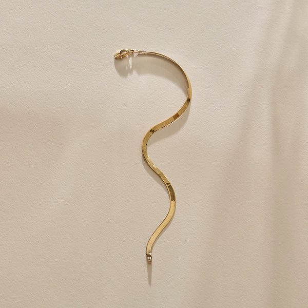 Fehu Herringbone Bracelet | Gold