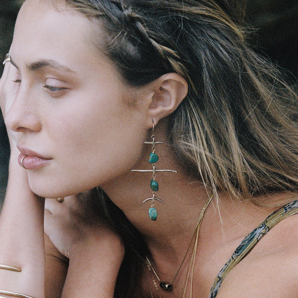 Petra Earrings l Bronze