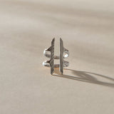 Akash Shield Ring | Silver