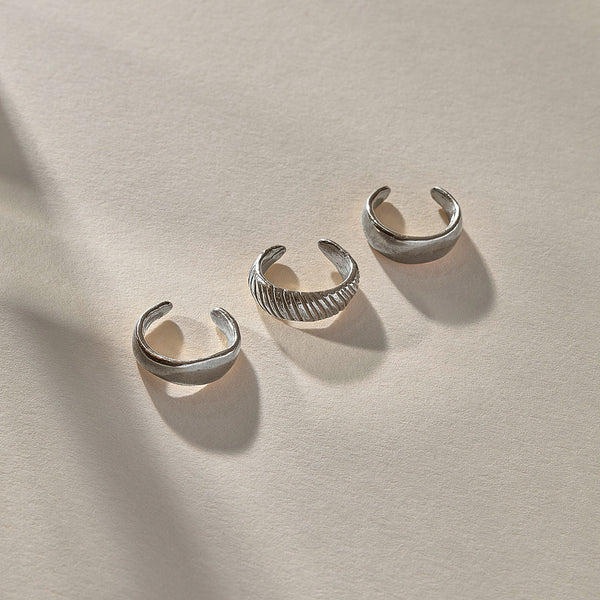 Anut Cuff Set | Silver