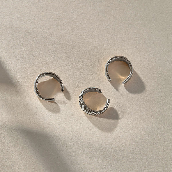 Anut Cuff Set | Silver