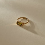 Green Tourmaline Signet II