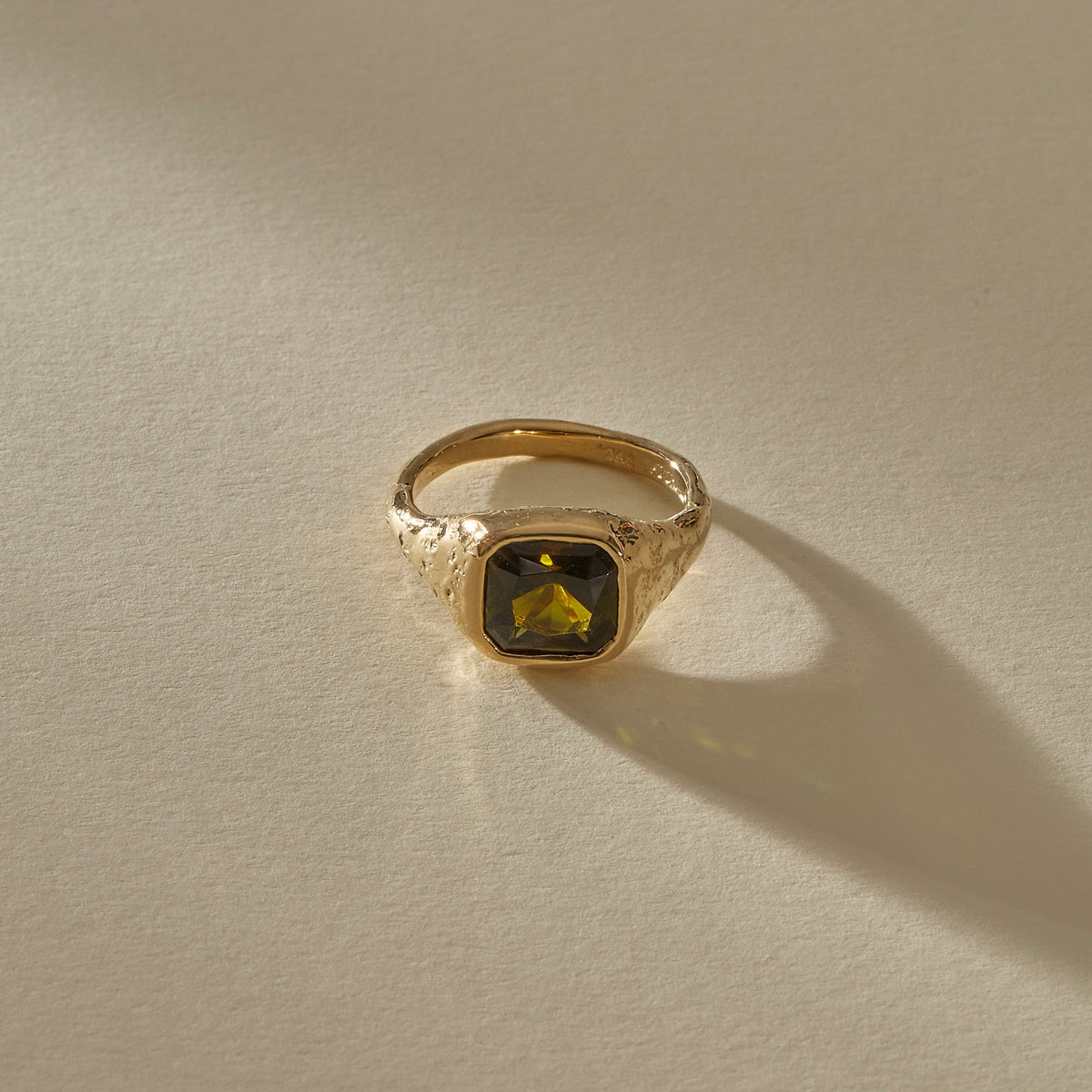 Green Tourmaline Signet IV