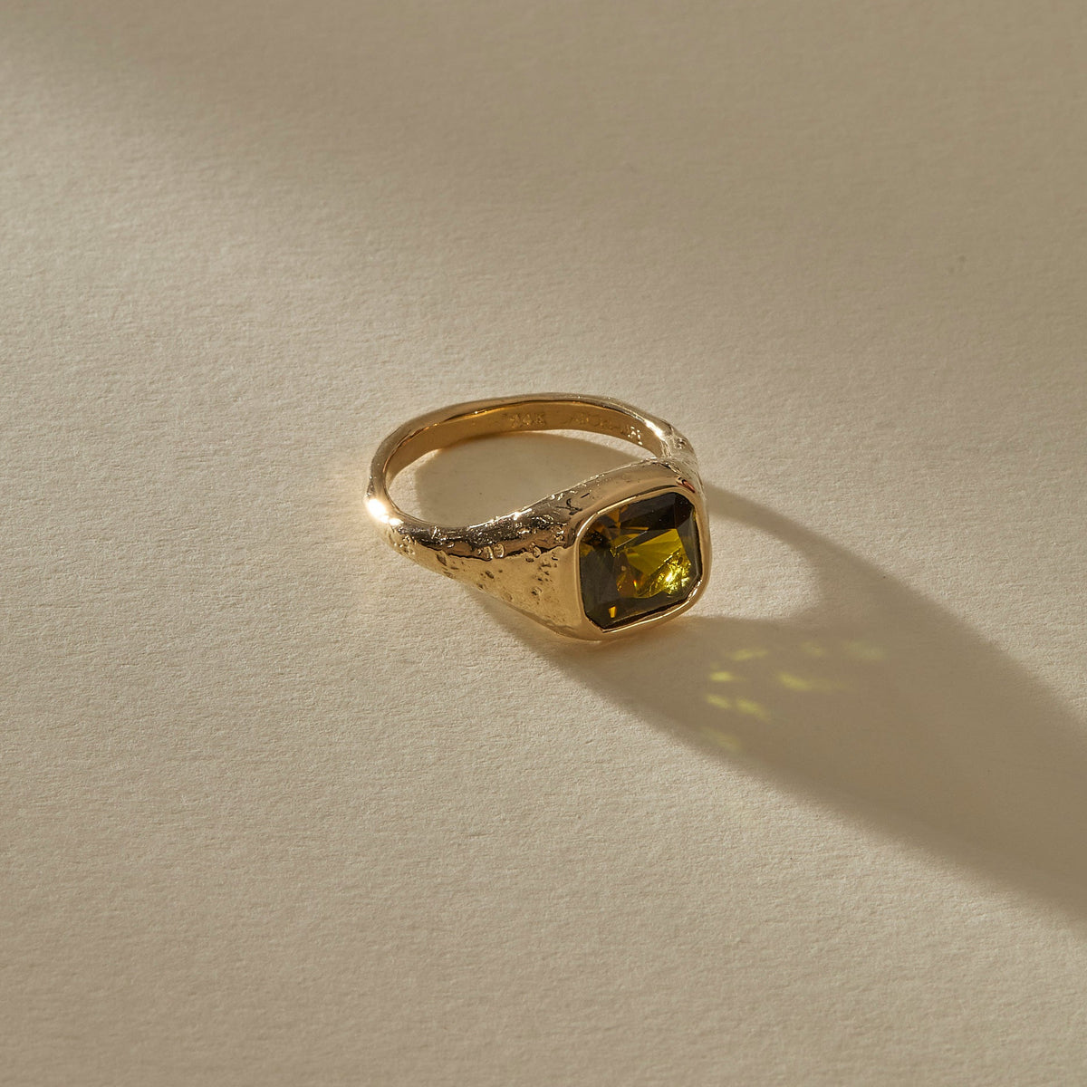 Green Tourmaline Signet IV