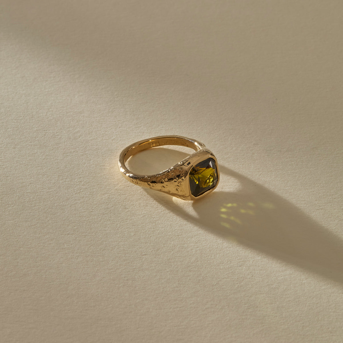 Green Tourmaline Signet IV