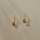 Elysian Shell Hoops | Gold