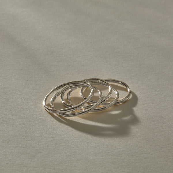 Nova Stacking Rings | Silver