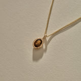 Calypso Smoky Quartz Necklace | Gold