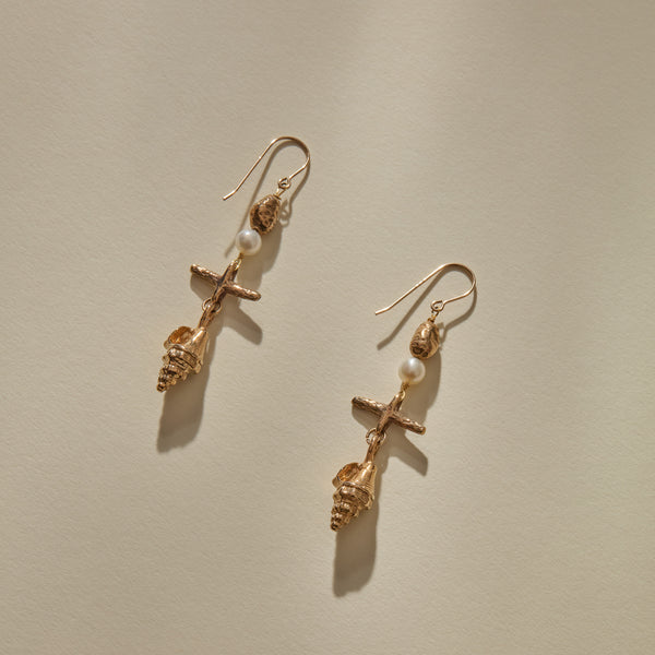 Sereia Chandelier Earrings | Bronze