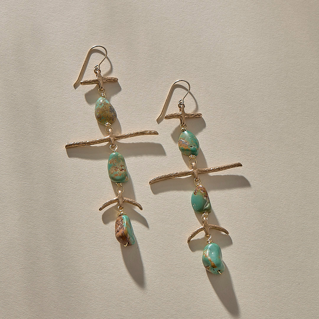 Petra Earrings l Bronze