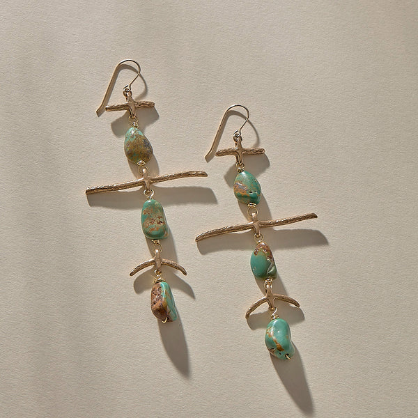 Petra Earrings l Bronze
