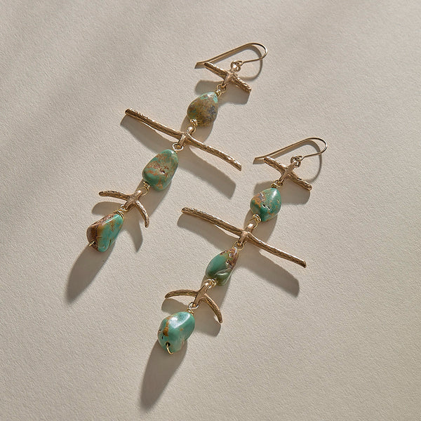 Petra Earrings l Bronze