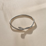 Serpent Bangle | Silver