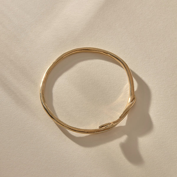 Serpent Bangle | Gold