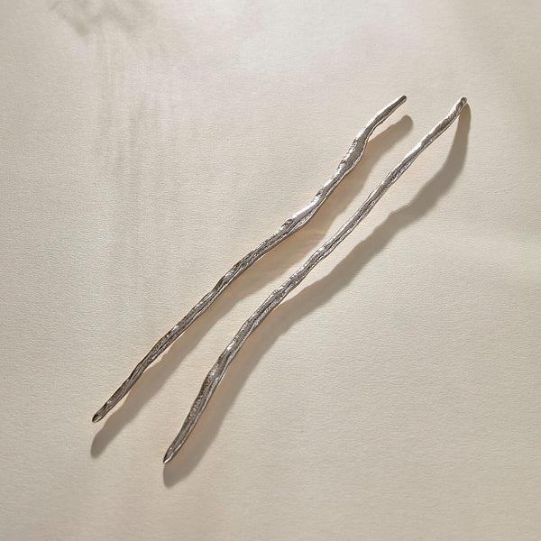 Wabi Hair Sticks | Silver