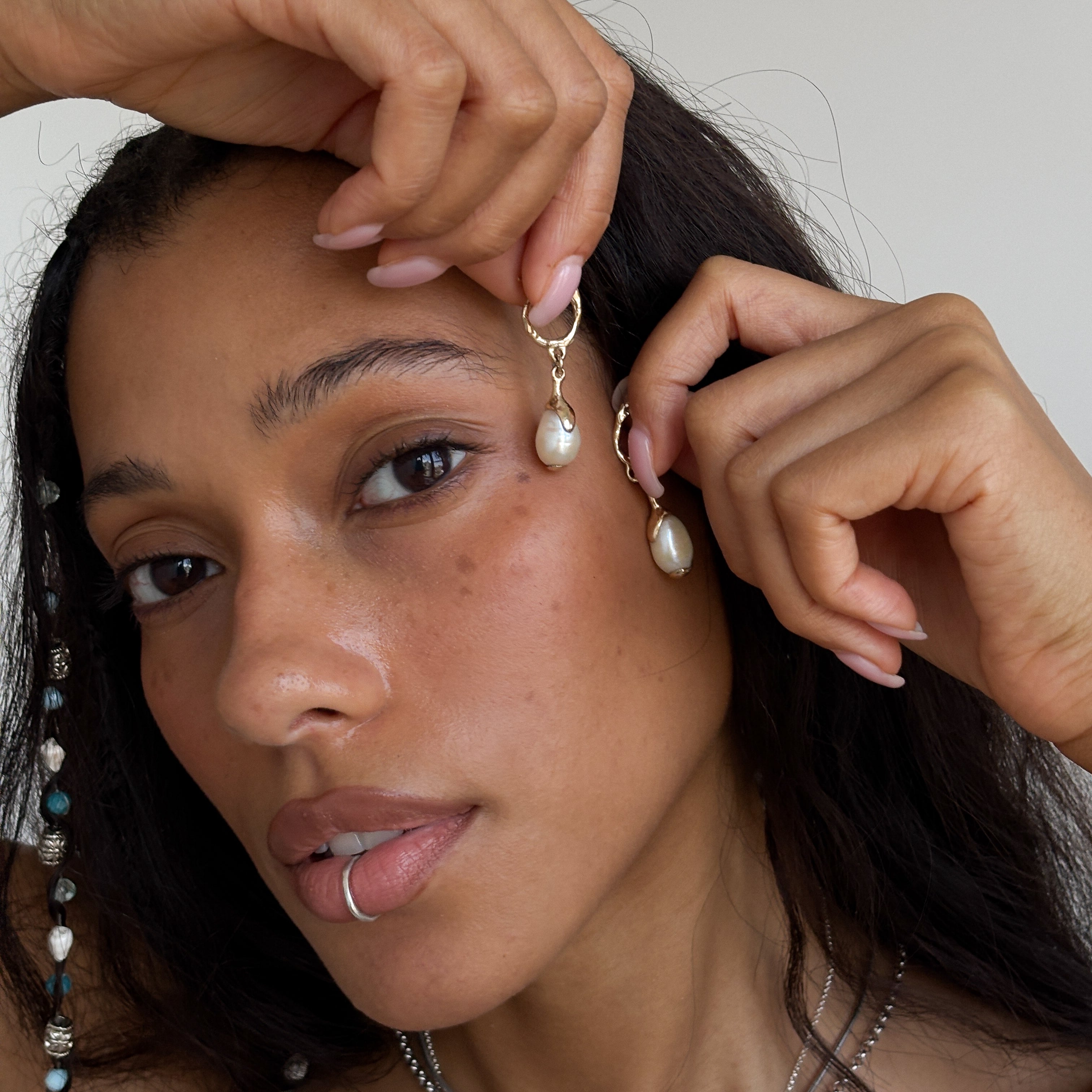 Luar Drop Earrings | Gold
